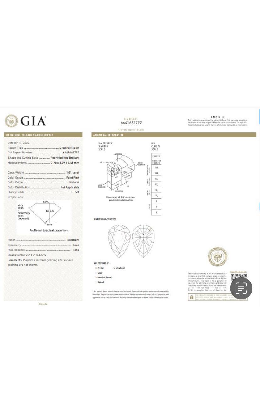 Diamants roses fantaisie de 2,00 carats certifiés par le GIA  Boucles d'oreilles Neuf - En vente à Massafra, IT