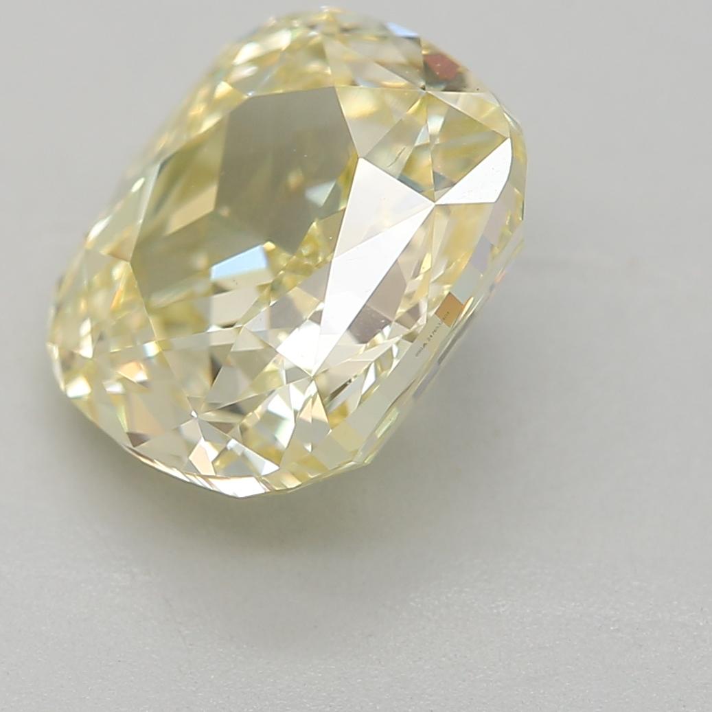 Cushion Cut GIA Certified 2.00 Carat Fancy Yellow VS1 Clarity Diamond For Sale