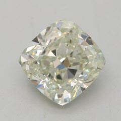 GIA Certified 2.00 Carat Fancy Yellowish Green SI2 Clarity Diamond