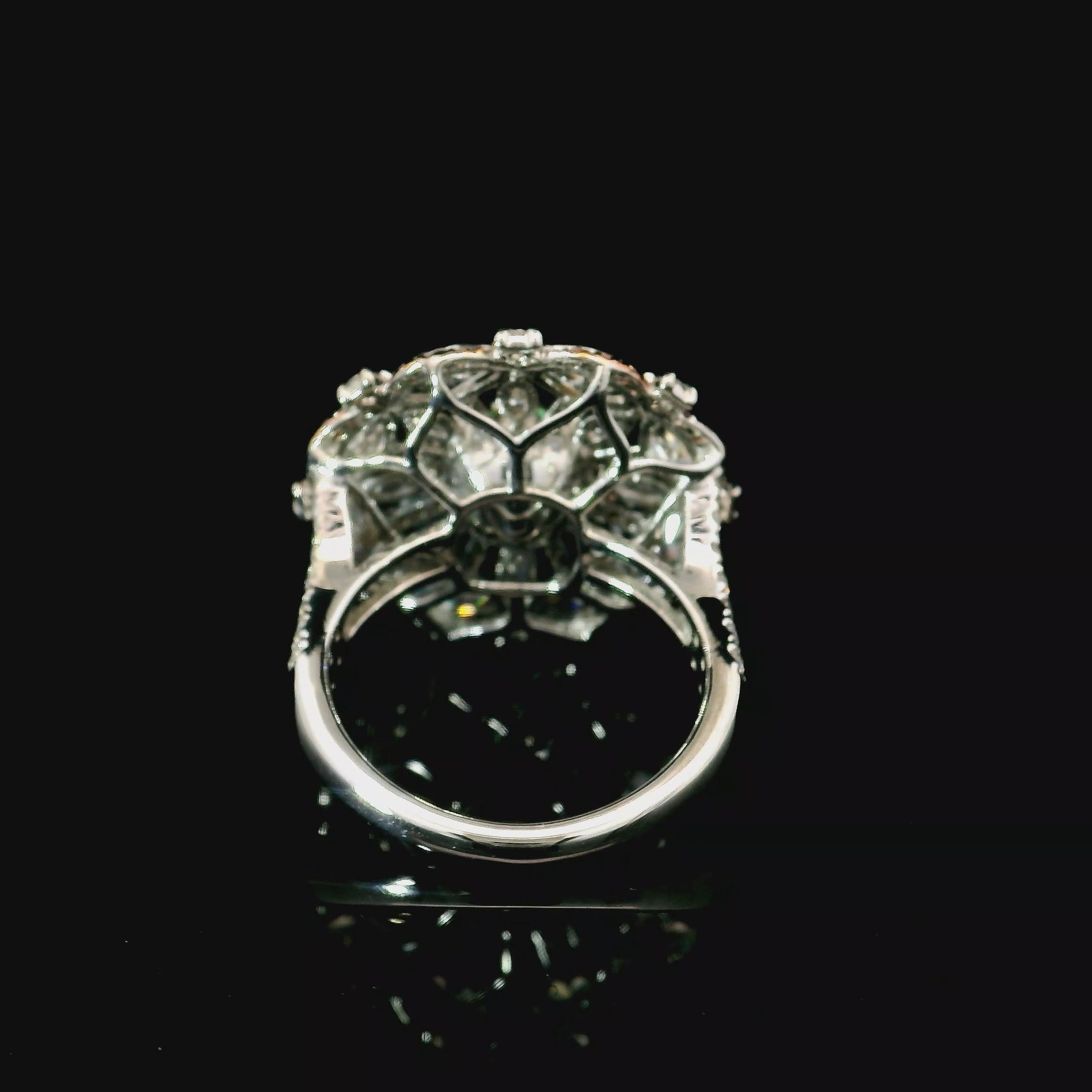 Bague en diamant certifié GIA de 2,00 carats, de couleur vert jaunâtre SI2. Unisexe en vente