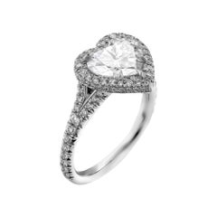 GIA Certified 2.00 Carat Heart Shape Diamond Engagement Ring