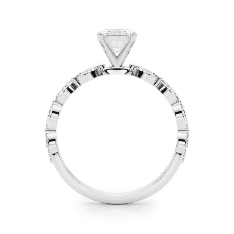 GIA Certified 2.00 Carat Radiant Diamond Band Solitaire Diamond Ring Neuf - En vente à New York, NY