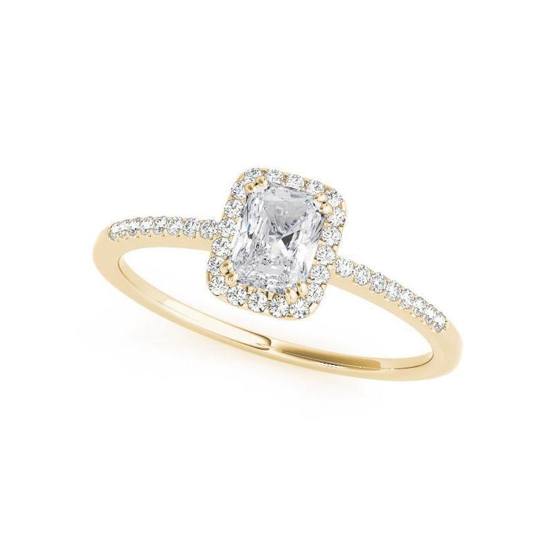 GIA zertifiziert 2,00 Karat Radiant Halo Filigran Korb Diamant Ring (Radiantschliff) im Angebot