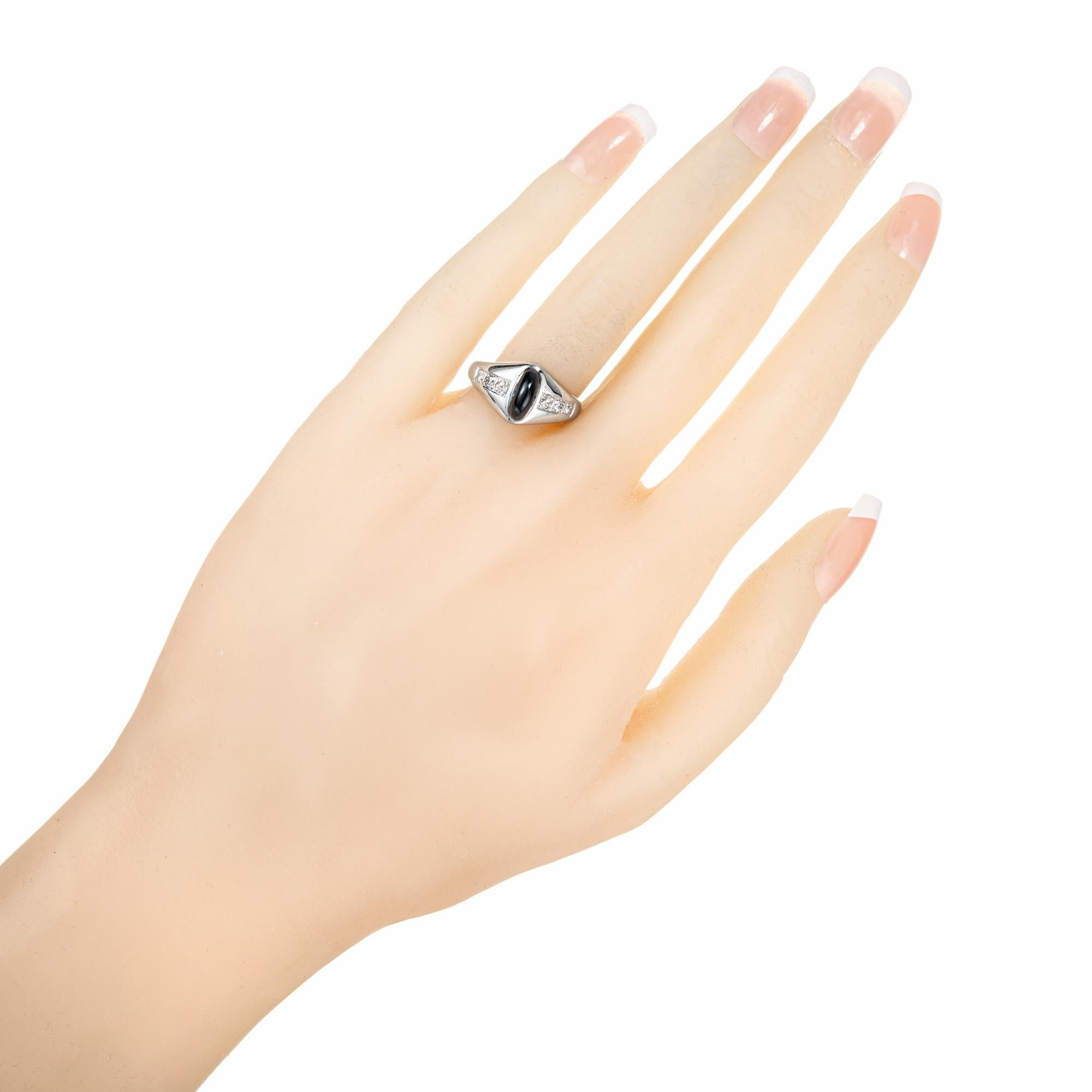 Bague en or blanc avec saphir de 2,00 carats et diamants certifiés GIA en vente 2