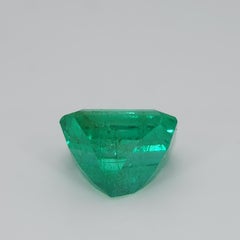 Émeraude colombienne certifiée GIA de 2,00ct, taille octogonale, unisexe, 1990