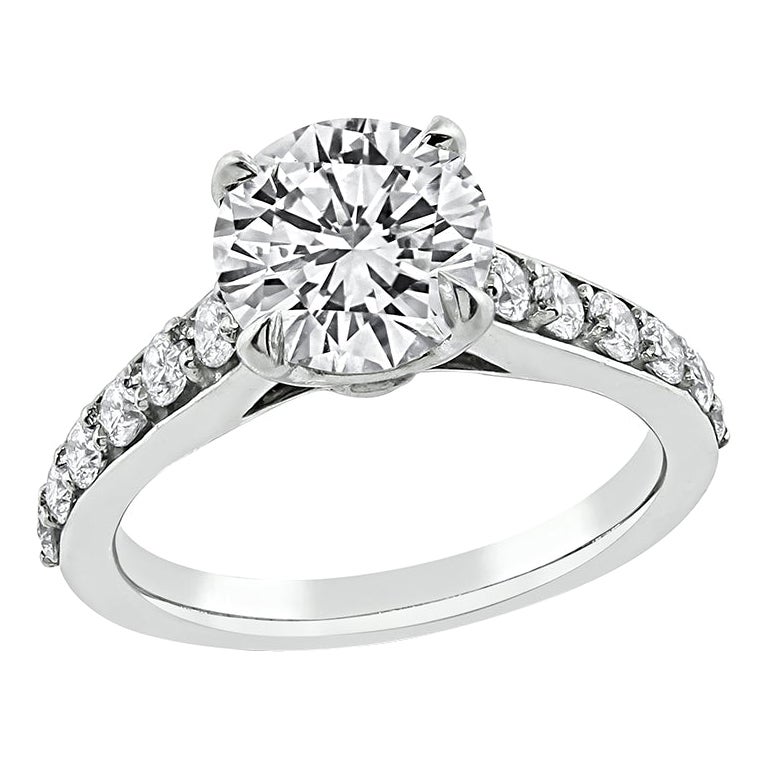 Anello di fidanzamento con diamante certificato GIA da 2.00 carati
