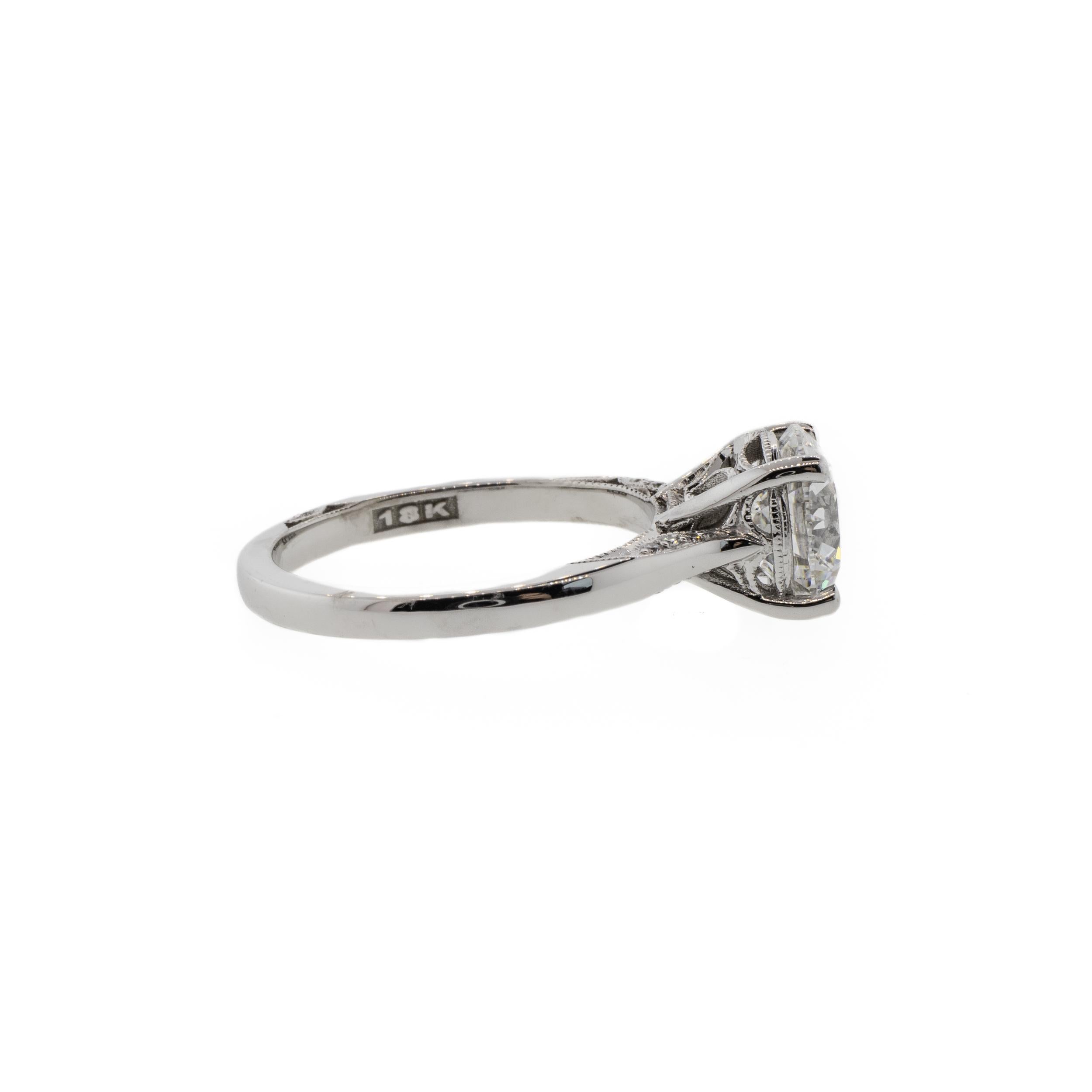 GIA Certified 2.00ct Tacori Brilliant Cut Solitaire Diamond Ring In Excellent Condition For Sale In Seattle, WA