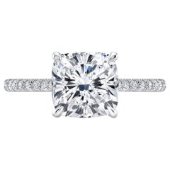 GIA-zertifizierter 1::30-Karat-Kissen-Diamantring