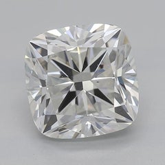 GIA Certified 2.01 Carat Cushion East-West Three-Stone Diamond Ring