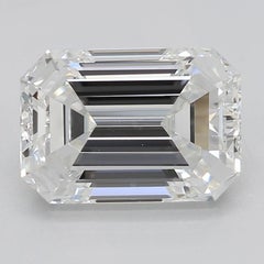 GIA Certified 2.01 Carat Emerald Hidden Halo Pave Band Diamond Ring