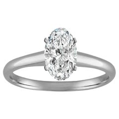 GIA Certified 2.01 Carat H VS1 Natural Diamond Solitaire Engagement Ring