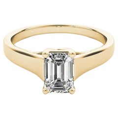 GIA Certified 2.01 Carat H VS2 Entwined Prong Cathedral Radiant Diamond Ring