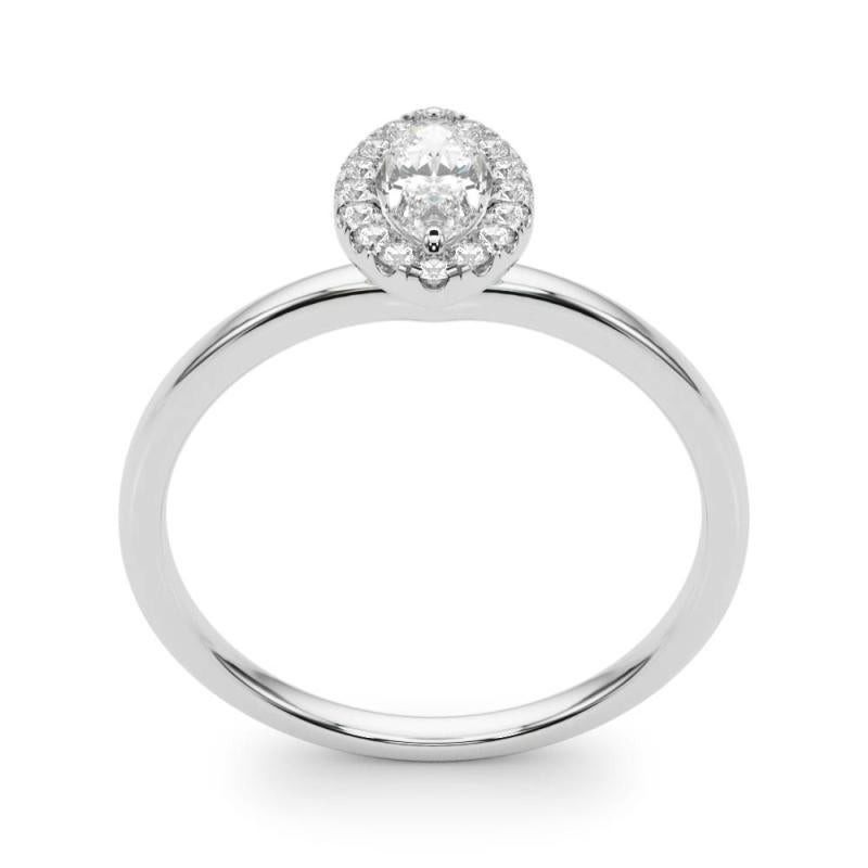 GIA zertifiziert 2,01 Karat Halo Marquise Pave  Diamantring Damen im Angebot