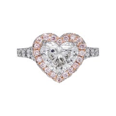 GIA-zertifizierter Verlobungsring mit 2,01 Karat Diamant in Herzform