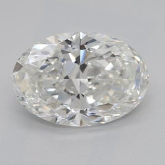 GIA Certified 2.01 Carat Oval Halo Multi-Row  Diamond Ring