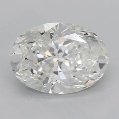 GIA Certified 2.01 Carat Pave Hidden Halo Oval  Diamond Ring