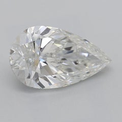 GIA Certified 2.01 Carat Pear Halo Multi-Stone Curved Diamond Ring