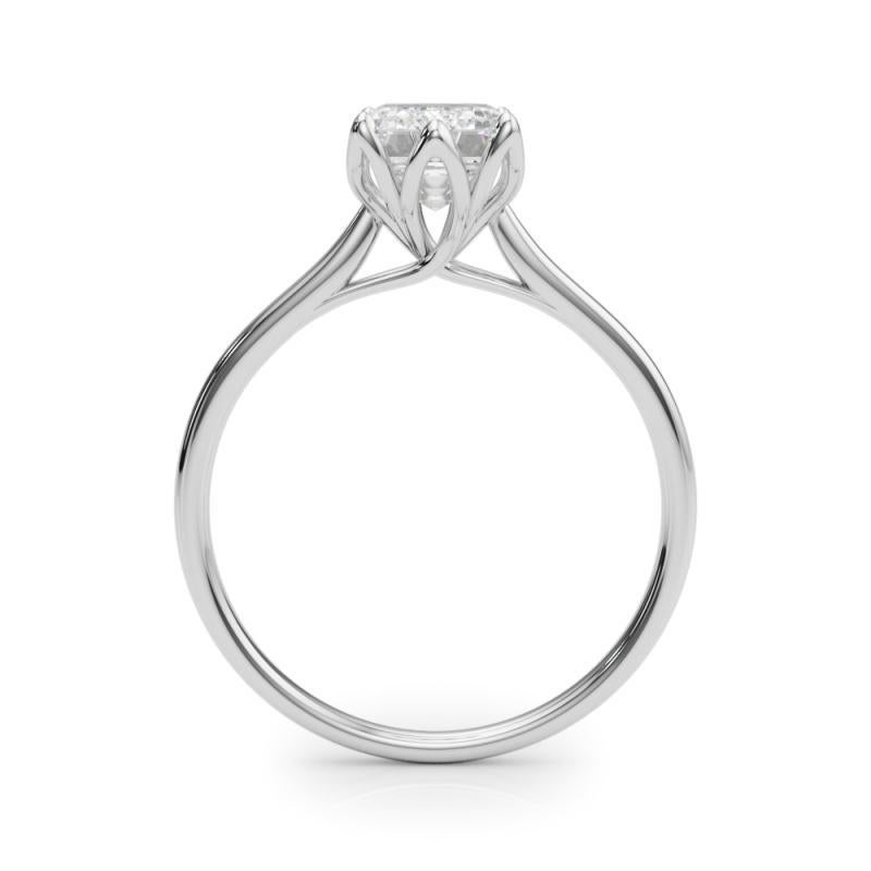 GIA zertifizierter 2,01 Karat strahlender Solitär Tulip Rose Diamantring im Zustand „Neu“ im Angebot in New York, NY