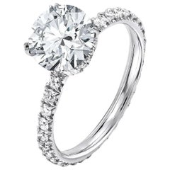 GIA Certified 2.01 Carat Round Cut Diamond Ring