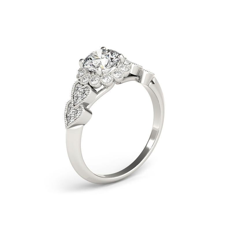 Donna Anello di diamanti in platino con cuore a girasole a raggiera da 2,01 carati certificato GIA in vendita