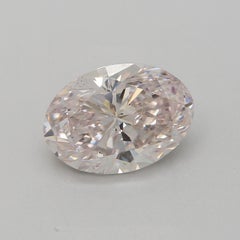 GIA Certified 2.01 Carat Very Light Pink SI2 Clarity Diamond