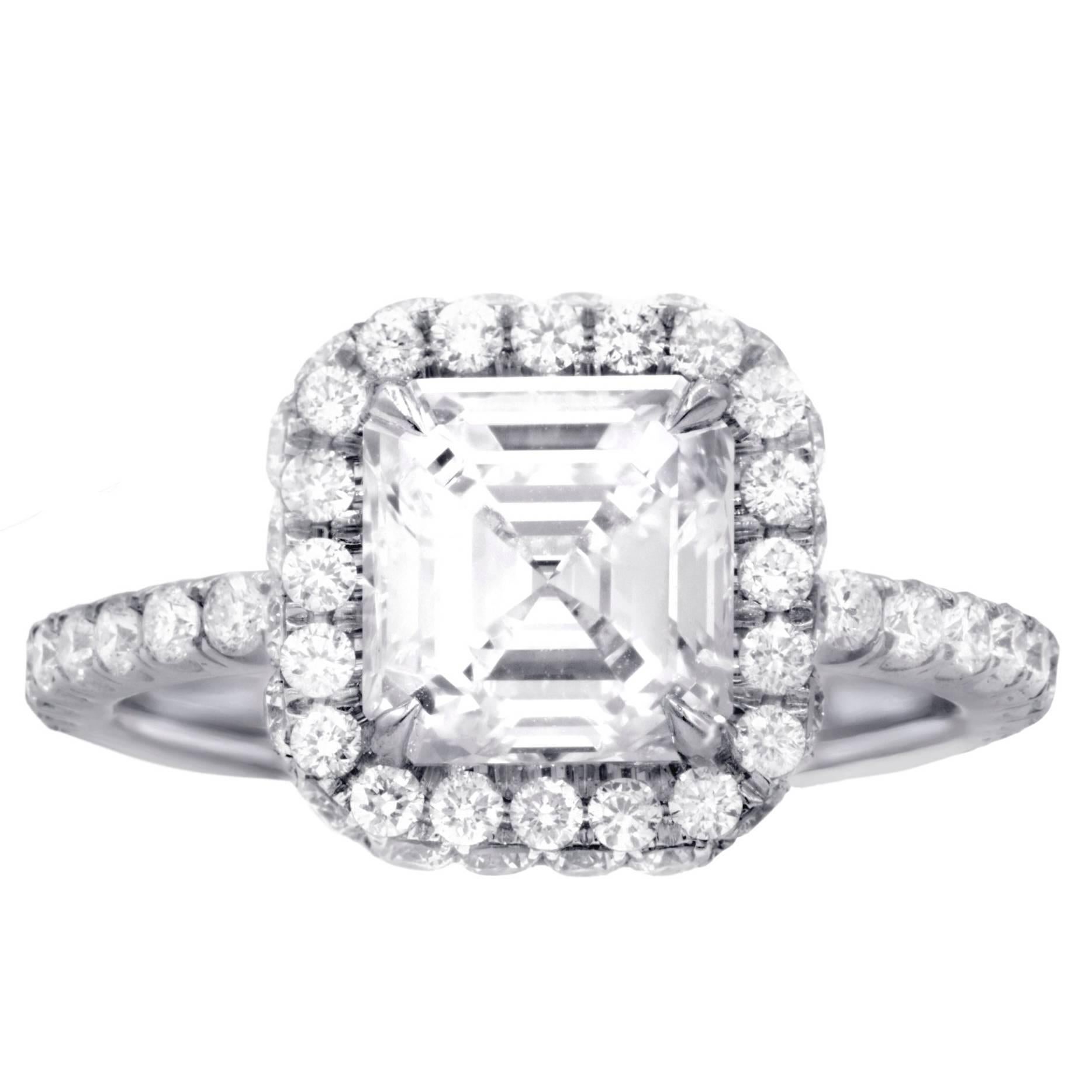 Diana M. GIA Certified 2.01 G-VVS2 Engagement Ring For Sale