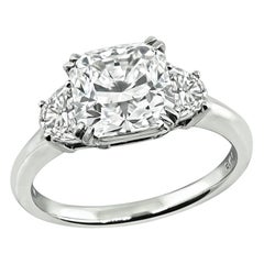 Bague de fiançailles certifiée GIA avec un diamant de 2.01ct
