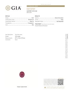 GIA Certified 2.01ct Oval Shape Natural Ruby