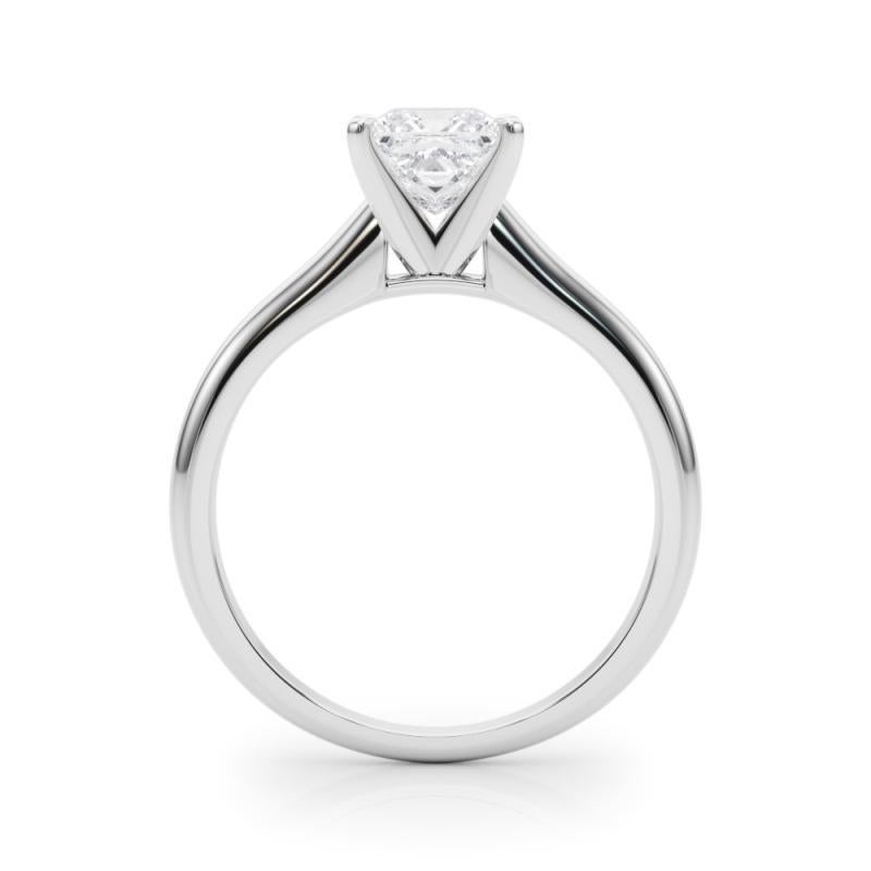 Anello con diamante solitario classico a fascia sottile con certificato GIA da 2,01 ct. In condizioni Nuovo in vendita a New York, NY