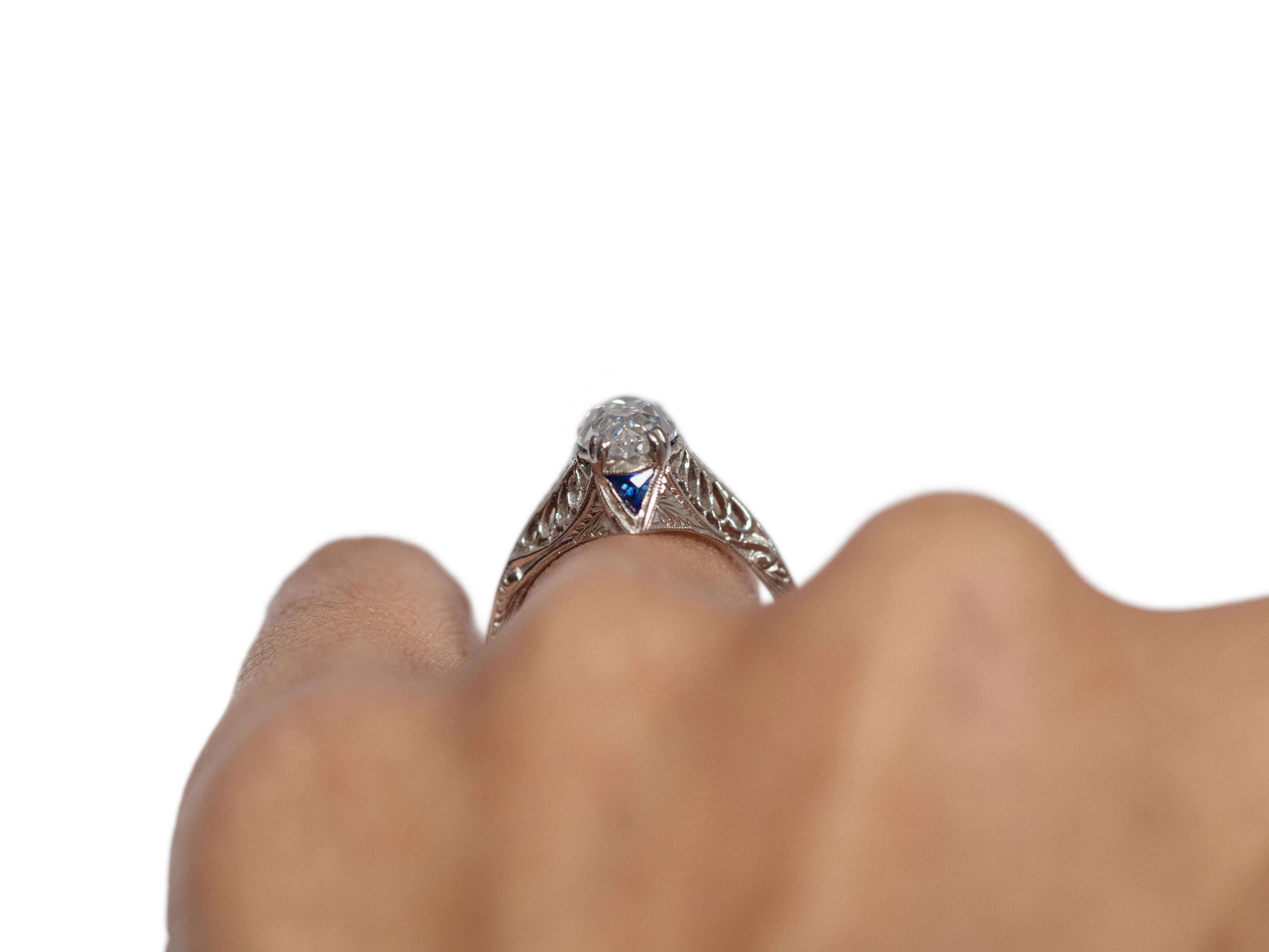 GIA 2.02 Carat Art Deco Antique Marquise Brilliant Diamond Engagement Ring 2