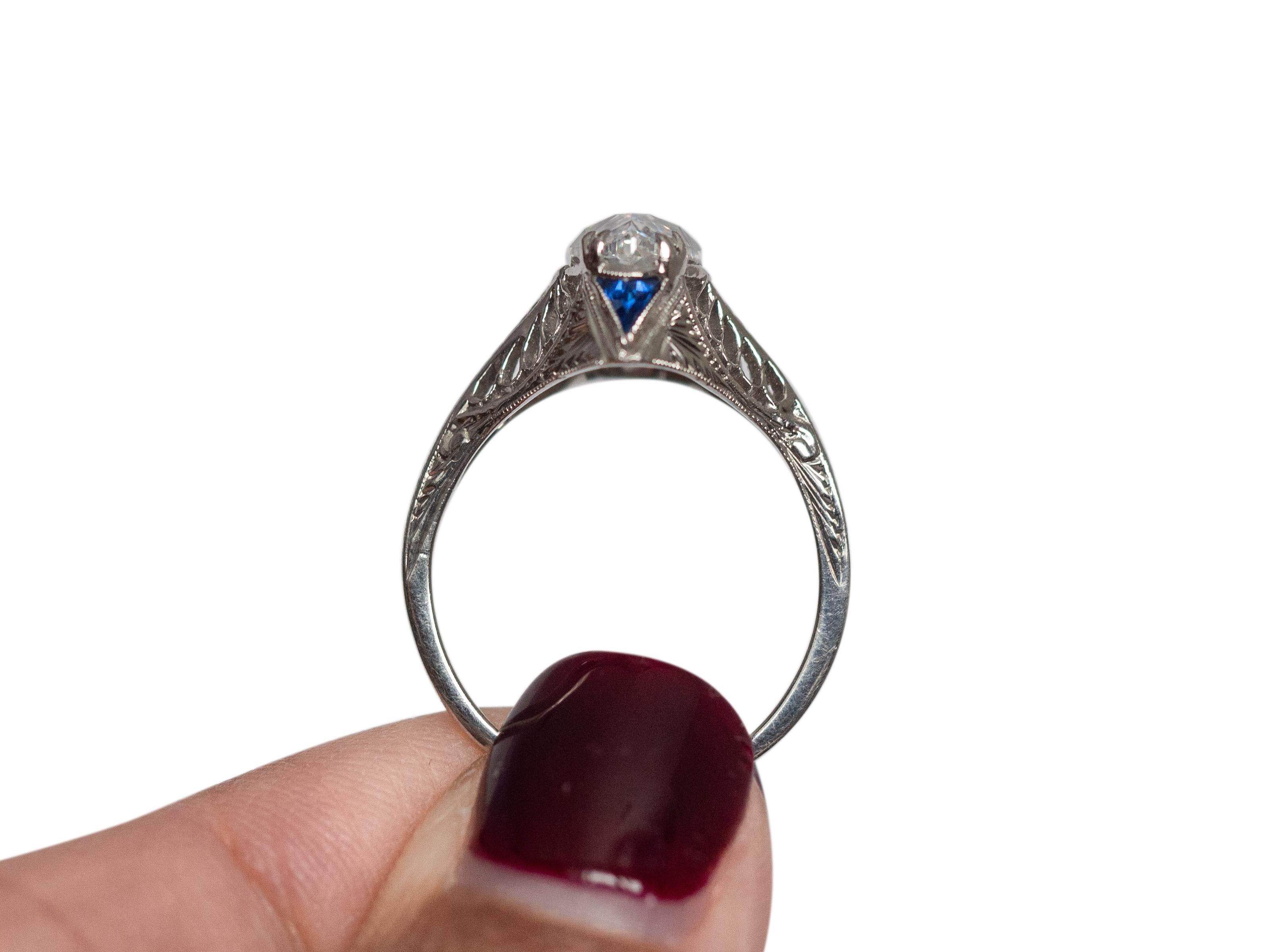 GIA 2.02 Carat Art Deco Antique Marquise Brilliant Diamond Engagement Ring 3