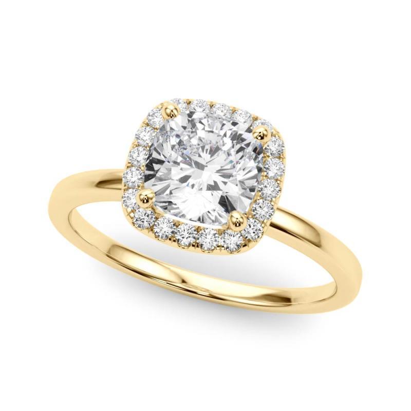 GIA Certified 2.02 Carat Basket Set Square Cushion Halo Diamond Ring In New Condition For Sale In New York, NY