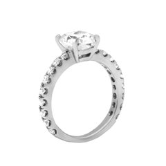 GIA Certified, 2.02 Carat D-SI Diamond Engagement Ring