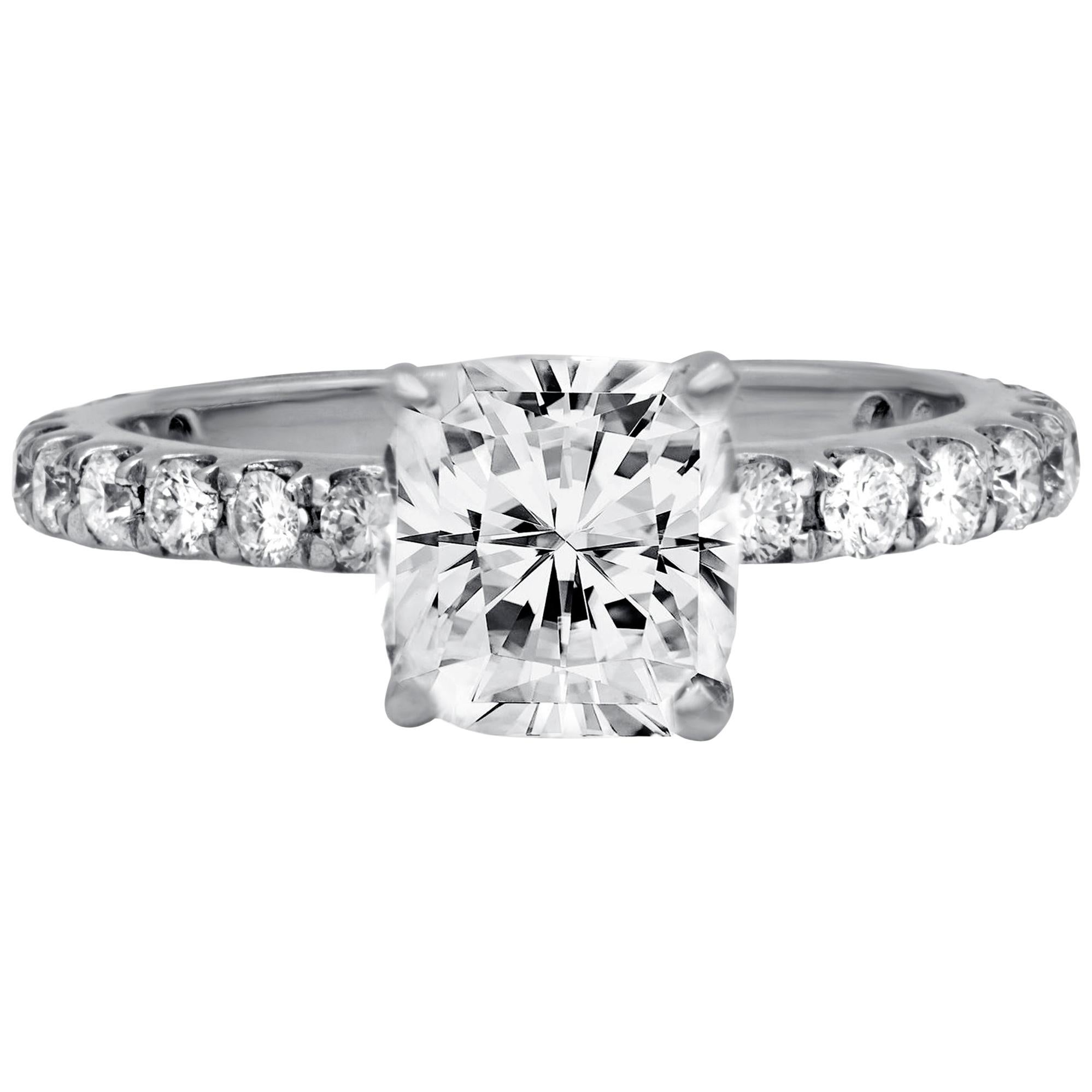 GIA Certified, 2.02 Carat D-SI Diamond Engagement Ring