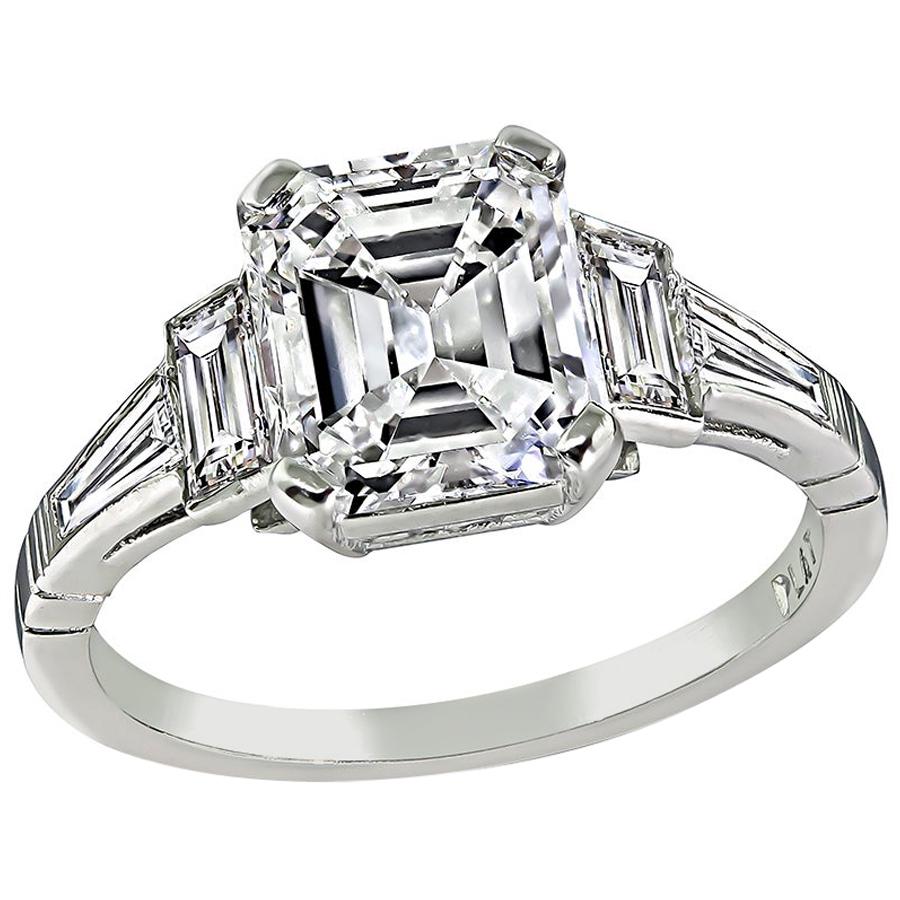 GIA Certified 2.02 Carat Diamond Engagement Ring