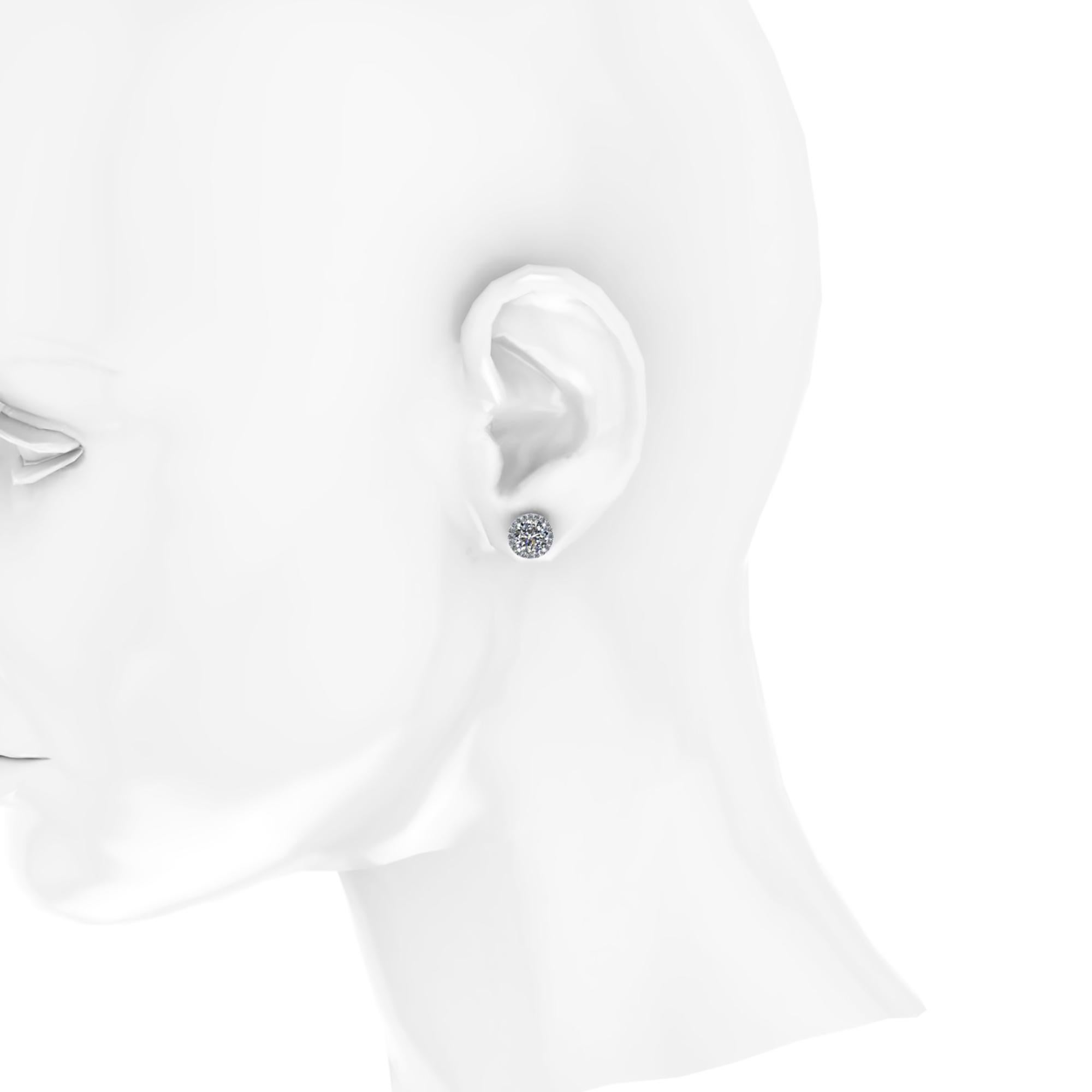 artificial diamond stud earrings