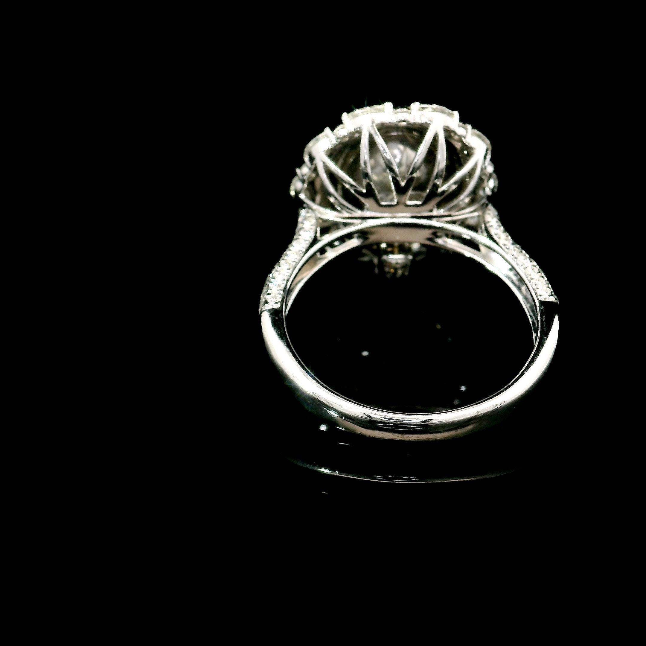 Oval Cut GIA Certified 2.02 Carat Fancy Yellow I2 Clarity Diamond Ring For Sale