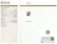 Natürlicher Padparadscha Saphir Stein 2,02 Karat in Platinring mit Dia / GIA-Bericht