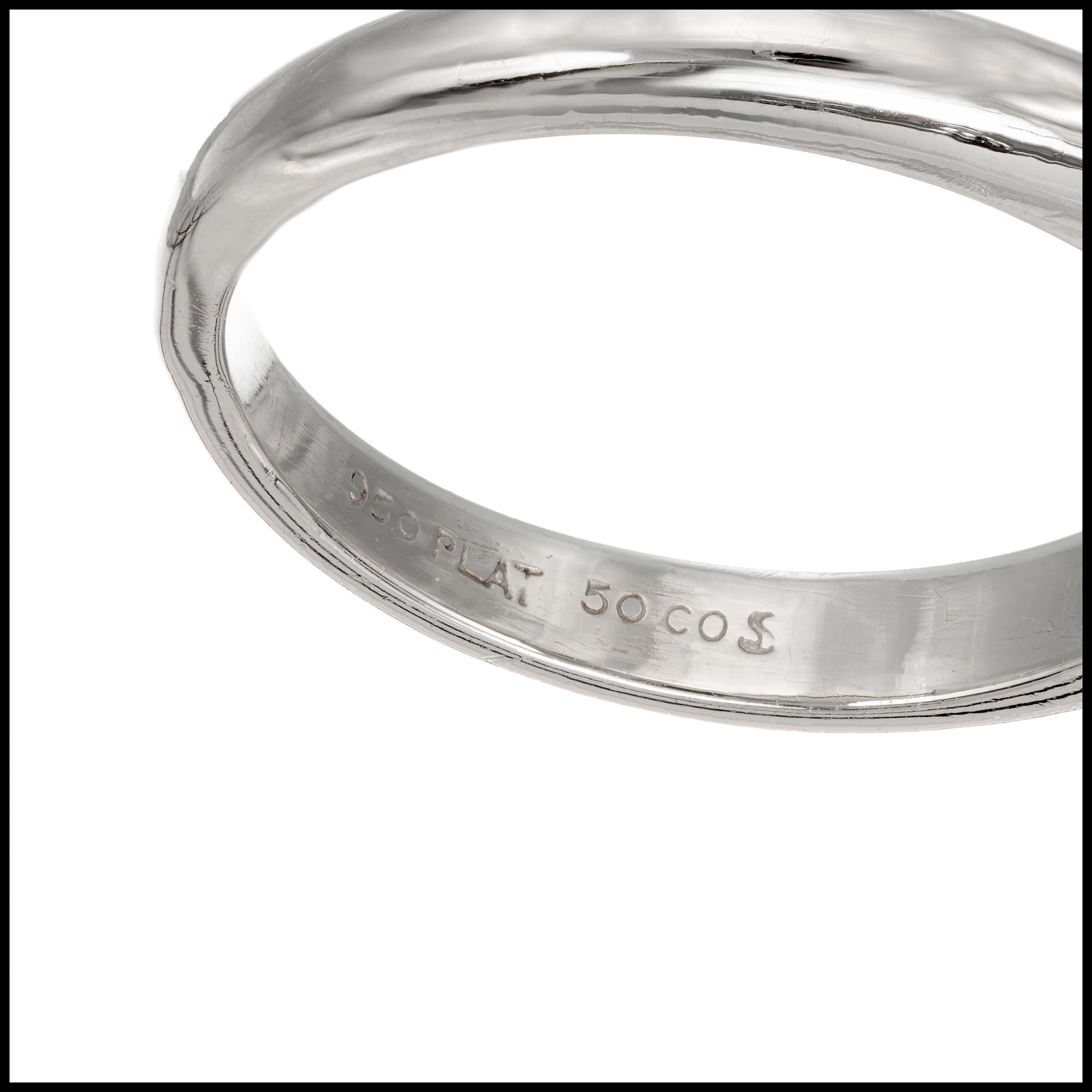 GIA Certified 2.02 Carat Princess Cut Diamond Platinum Solitaire Engagement Ring For Sale 1