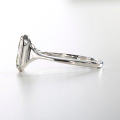 GIA Certified 2.02 Carat Radiant Cut Diamond Ring in 18K White Gold