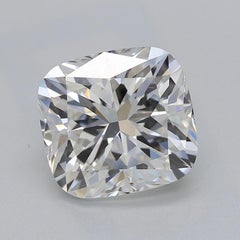 GIA Certified 2.02ct Cushion Hidden Halo Scroll Cathedral Diamond Ring