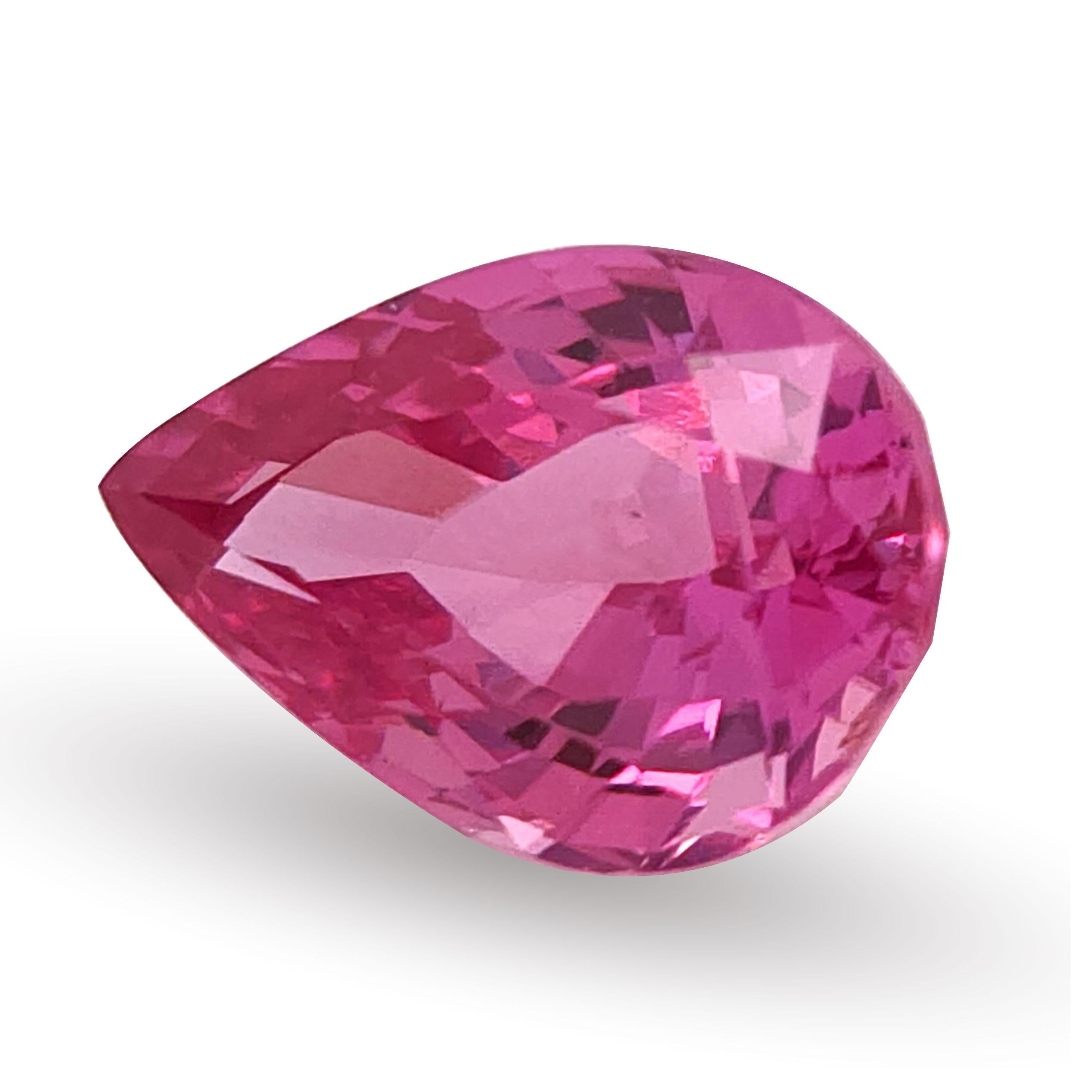 Mixed Cut GIA Certified 2.03 Сarats Unheated Pink Sapphire For Sale