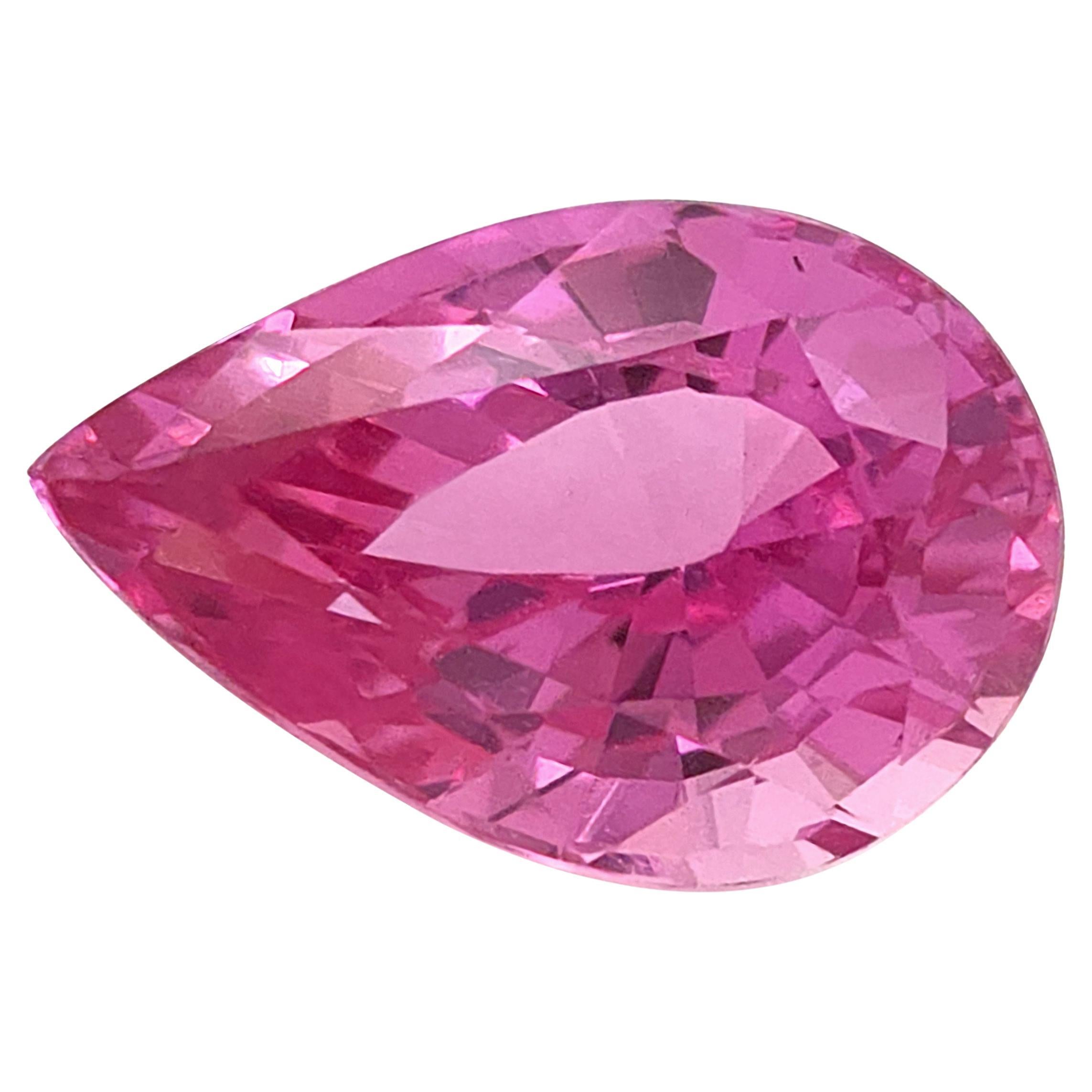 GIA Certified 2.03 Сarats Unheated Pink Sapphire For Sale