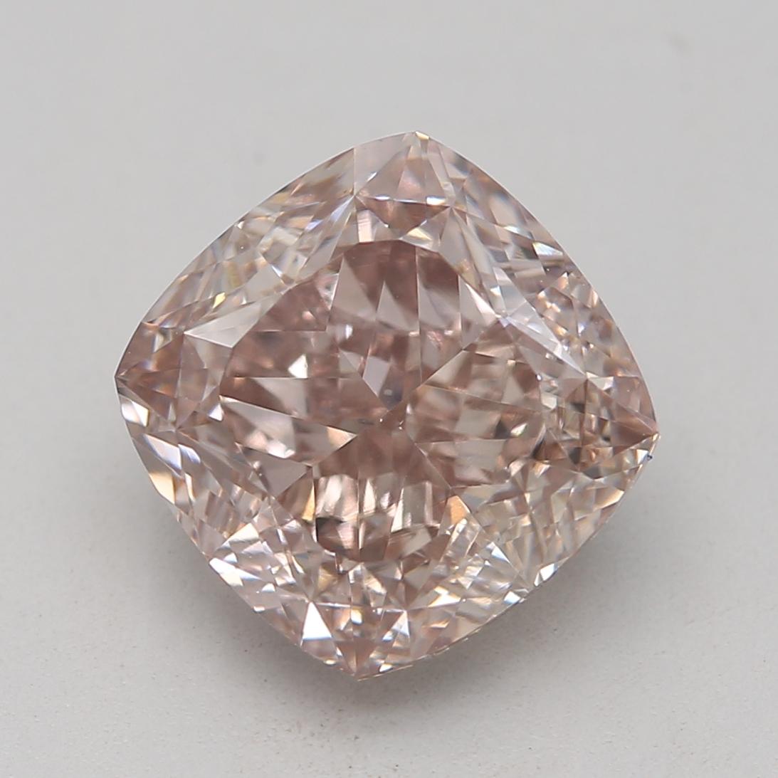Women's or Men's GIA Certified 2.03 Carat Fancy Pinkish Brown VS2 Clarity Diamond For Sale