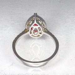 GIA Certified 2.03 Carat Mahenge Red Spinel Ring