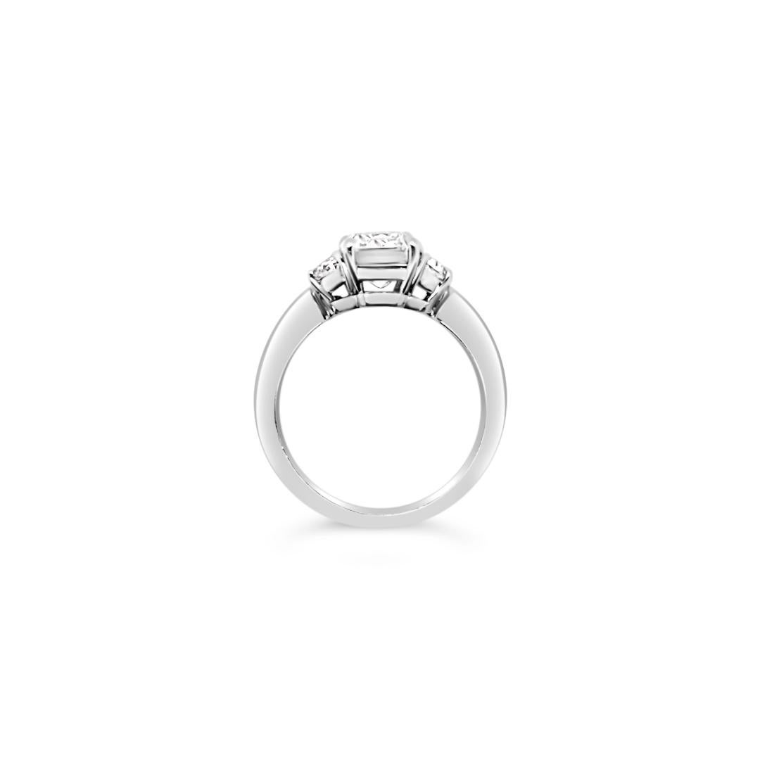 GIA Certified 2.03 Carat Radiant Cut Diamond Ring in Platinum 3