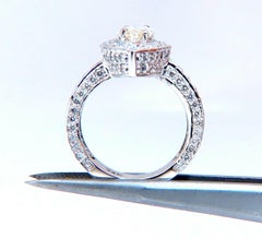 GIA Certified 2.03ct Natural Marquise Diamond Cluster Halo Ring 14kt* (Bague de halo à diamants marqués)