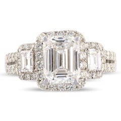 GIA Certified 2.04 Carat SI-1 Diamond Engagement Ring