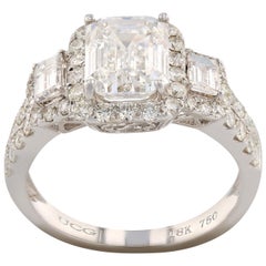GIA Certified 2.04 Carat SI-1 Diamond Engagement Ring