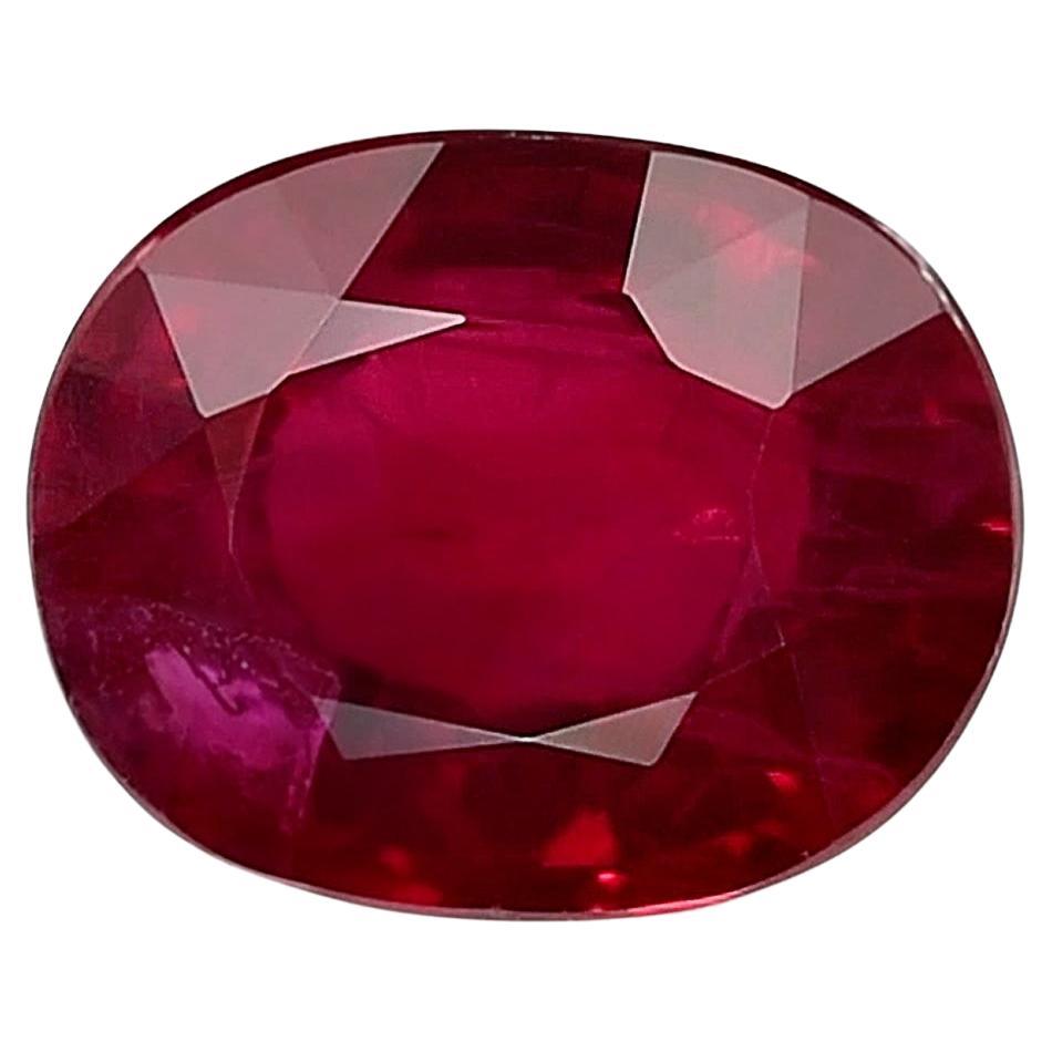 GIA Certified 2.04 Carats "Pigeon's Blood" Burma Ruby For Sale